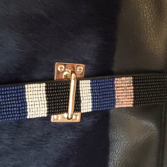 Lizzie Fortunato navy leather crossbody bag - Picture 4 of 11